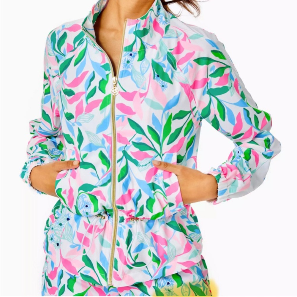 Lilly Pulitzer UPG 50+ Luxletic Islanna Performance Jacket XL